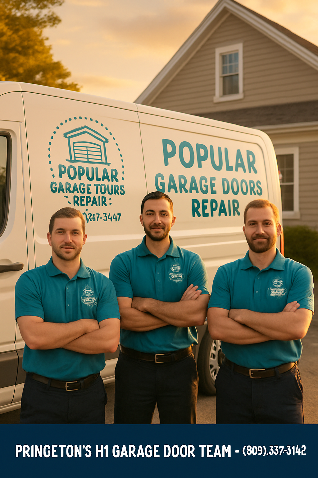Professional garage door team in Princeton