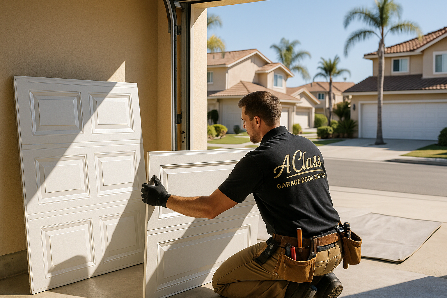 Garage Door Panel Replacement in Princeton