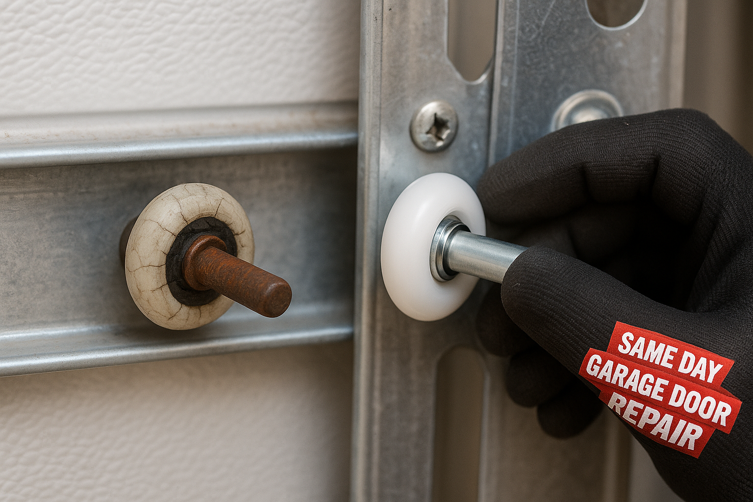 Garage Door Roller Replacement in Princeton